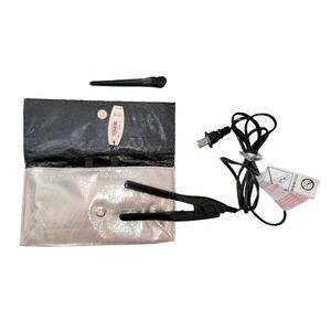 NWT Victoria's Secret Mini Flatiron Travel Set With Hair Clip And Storage Pouch